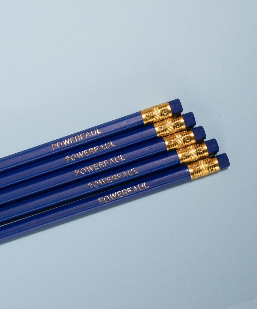 Statement-Bleistift blau von Klunkar
